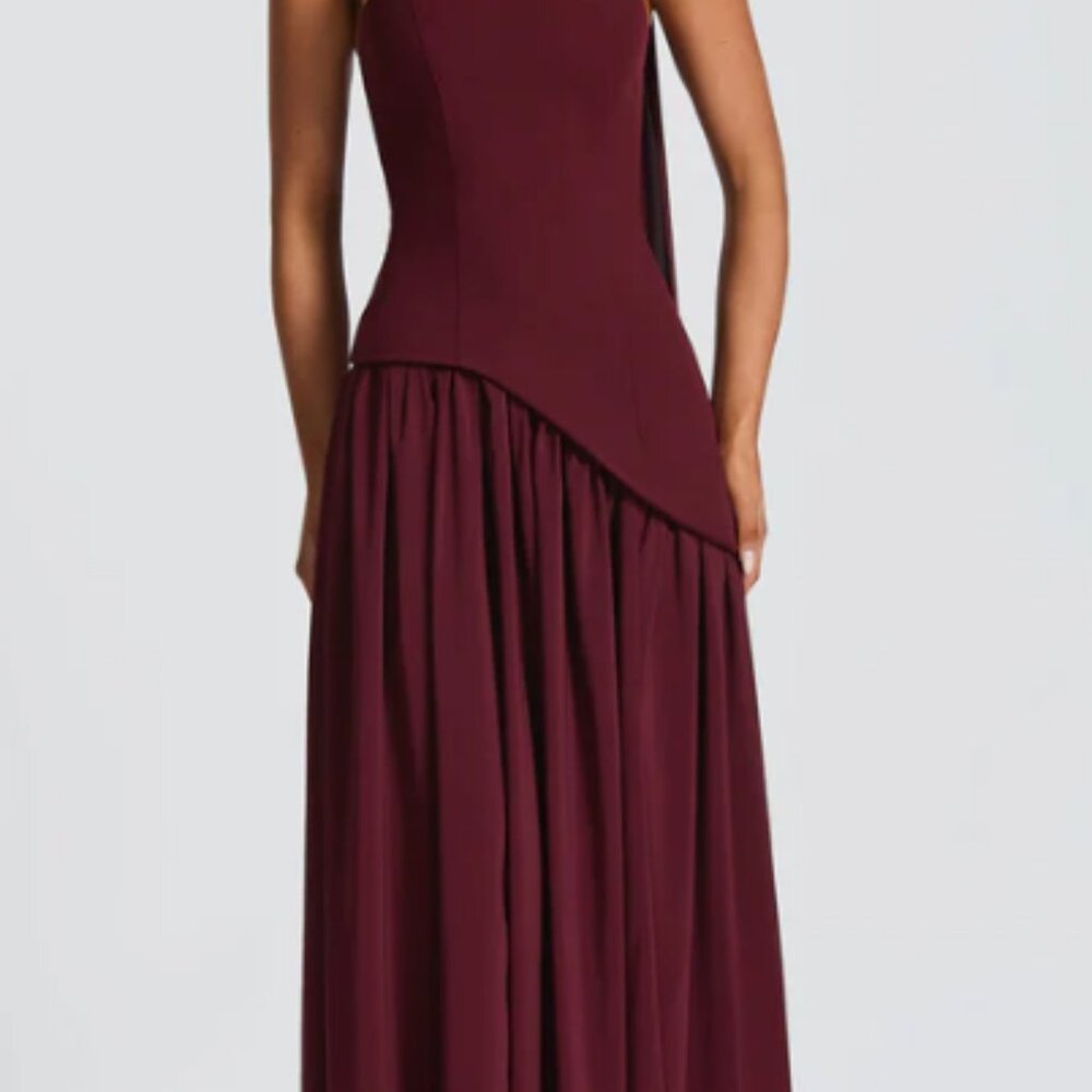 NWT - Never Worn - Maliyah Maxi Dress - Cherry Lacquer - Small - Picture 7 of 8
